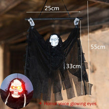 将图片加载到图库查看器，2M Big Devil Horror Halloween Hanging Ghosts Skull Skeleton Halloween Decorations Haunted House Bar Club Halloween Scary Ghosts
