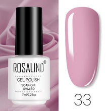 将图片加载到图库查看器，ROSALIND Gel Polish Set Manicure for Nails Semi Permanent Vernis top coat UV LED Gel Varnish Soak Off Nail Art Gel Nail Polish
