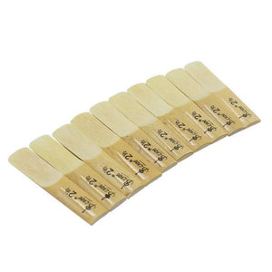 10pcs LADE E-Flat Alto Saxophone Reed with Transparent Case Strength 2.5