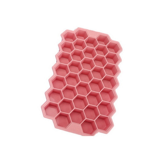 Cavity Ice Cube Tray Honeycomb Ice Cube Mold Food Grade Flexible Silicone Ice Molds for Whiskey Cocktail