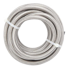 将图片加载到图库查看器，4AN 20-Foot Universal Stainless Steel Braided Fuel Hose Silver
