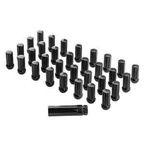 32pcs Spline Lug Nuts 14x2.0 for Ford F250 F350 Excursions Black