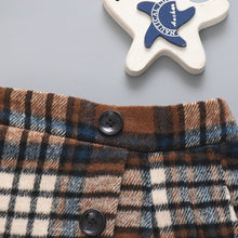 将图片加载到图库查看器，Newborn Infant Baby Girls Plaid  Skirt Thick Warm Overskirt Outfits Clothes Fashion O-neck Newborn Baby Girl Winter 2019
