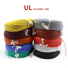 将图片加载到图库查看器，15AWG Silicone Wire 1.5mm Square Insulated Flexible Electrical Cable Heatproof Tinned Copper Silica Gel Soft DIY Core Test Line
