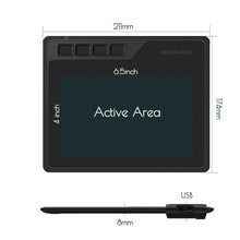 将图片加载到图库查看器，GAOMON S620 6.5 x 4 Inches 8192 Level Battery-free Pen Support Android Windows Mac Digital Graphic Tablet for Drawing &amp; Game OSU
