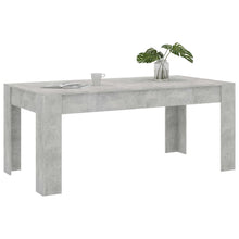 将图片加载到图库查看器，Quark-Dining Table Concrete Gray 70.9&quot;x35.4&quot;x29.9&quot; Chipboard
