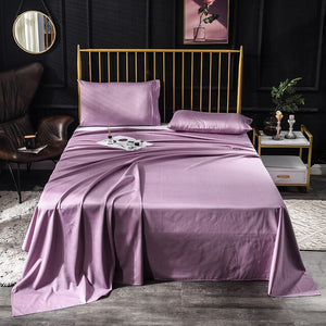 600TC Egyptian Cotton Luxury Solid Color Bed Sheet Bedsheet Flat Sheet Linens Bedding Sheets Pillowcase Soft Warm Home Textile#s