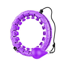 将图片加载到图库查看器，Slimming Circle for Adults Beginners 24 Knots Abdoment Fitness Beauty 2 in 1 Detachable Training Weight Reducing Ring
