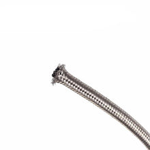 将图片加载到图库查看器，4AN 10Ft General Type Stainless Steel Braided Fuel Hose Silver
