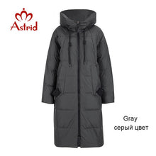 将图片加载到图库查看器，Astrid 2019 Winter new arrival down jacket women loose clothing outerwear quality with a hood fashion style winter coat AR-7038
