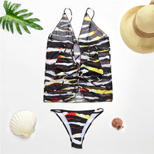 将图片加载到图库查看器，3 Pieces Micro Bikini Set String Swim Suit Womens Bathing Suit 2020 New Summer Female Brazilian Biquini with Cover Up
