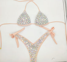 将图片加载到图库查看器，2020 venus vacation new style diamond bikini set bandage open swimwear push up rhinestone bling stones swimsuit sexy women swim
