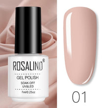 将图片加载到图库查看器，ROSALIND Gel Polish Set Manicure for Nails Semi Permanent Vernis top coat UV LED Gel Varnish Soak Off Nail Art Gel Nail Polish
