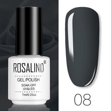 将图片加载到图库查看器，ROSALIND Gel Polish Set Manicure for Nails Semi Permanent Vernis top coat UV LED Gel Varnish Soak Off Nail Art Gel Nail Polish
