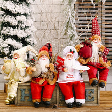 将图片加载到图库查看器，Santa Claus Doll Large 30*20cm 2020 Christmas Tree Ornament New Year Home Decoration Natal Kids Gift Merry Christmas Decorations
