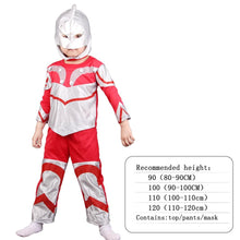 将图片加载到图库查看器，Halloween cosplay costume Set Spider mask Suit Party Costume Kids Long Sleeve spider Red man Performance Apparel Children&#39;s baby
