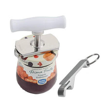 将图片加载到图库查看器，Kitchen Can Opener Adjustable Jar Openers Manual Spiral Seal Lid Remover Twist Off Screw Free Bottle Opener Keychain Included
