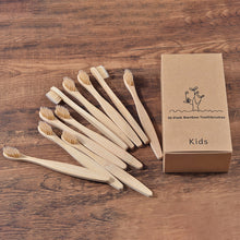 将图片加载到图库查看器，New design mixed color bamboo toothbrush Eco Friendly wooden Tooth Brush Soft bristle Tip Charcoal adults oral care toothbrush
