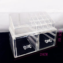 将图片加载到图库查看器，Makeup Organizer Cosmetic Storage Box Transparent Plastic Box Organizador Acrylic Desktop Jewelry  Bathroom Multifunctional
