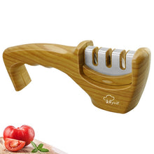 将图片加载到图库查看器，Knife Sharpener 4 in 1 Diamond Coated&amp;Fine Rod Knife Shears and Scissors Sharpening stone System Stainless Steel Blades
